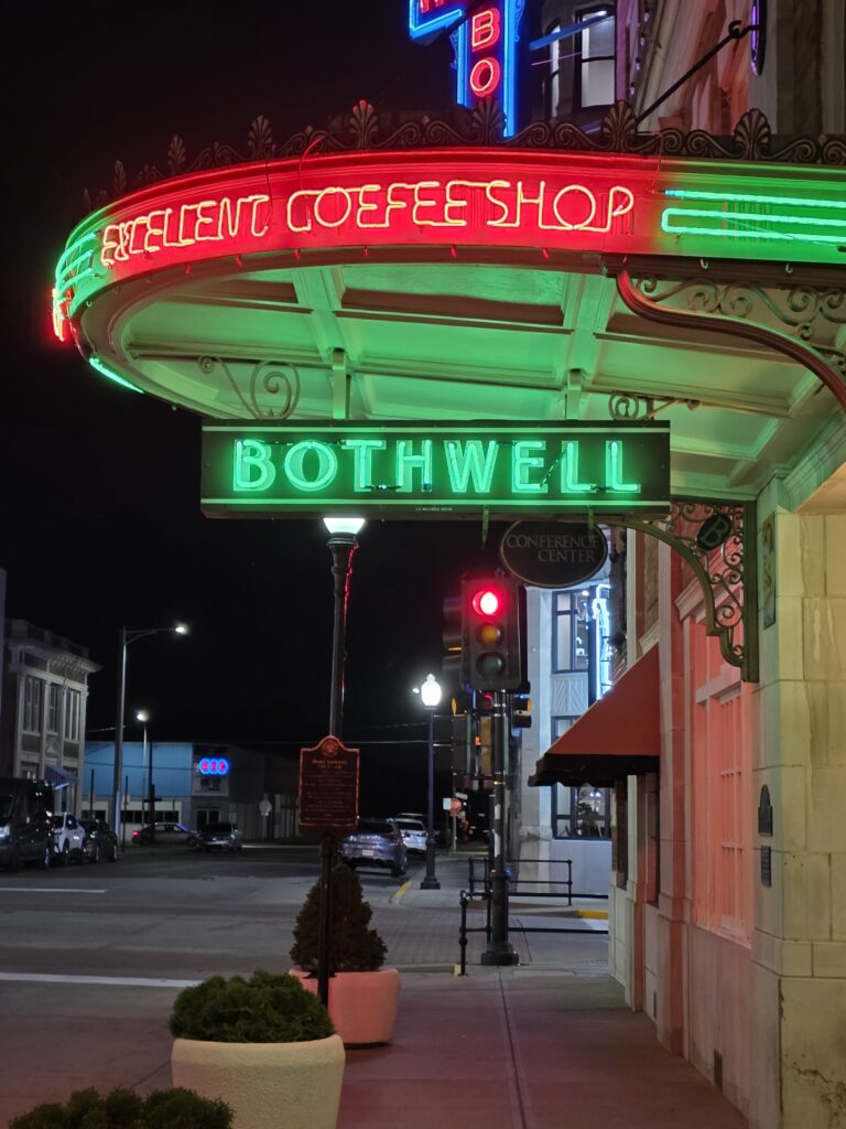 Hotel Bothwell Coffee Shop Sign