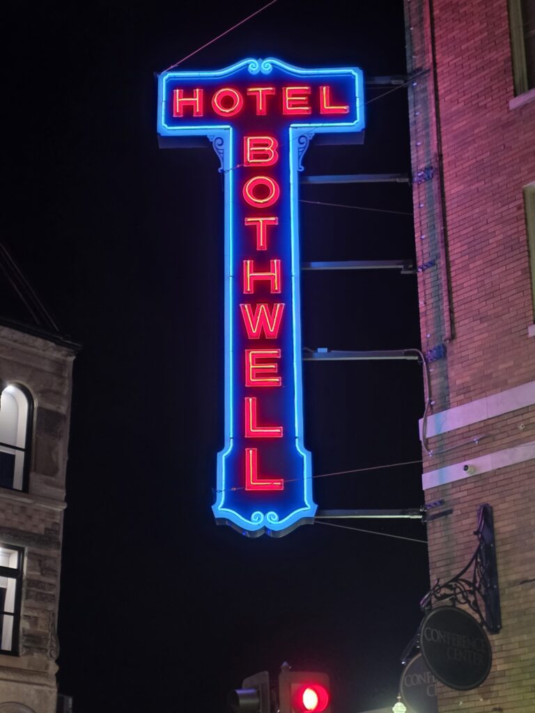 Hotel Bothwell Neon Sign