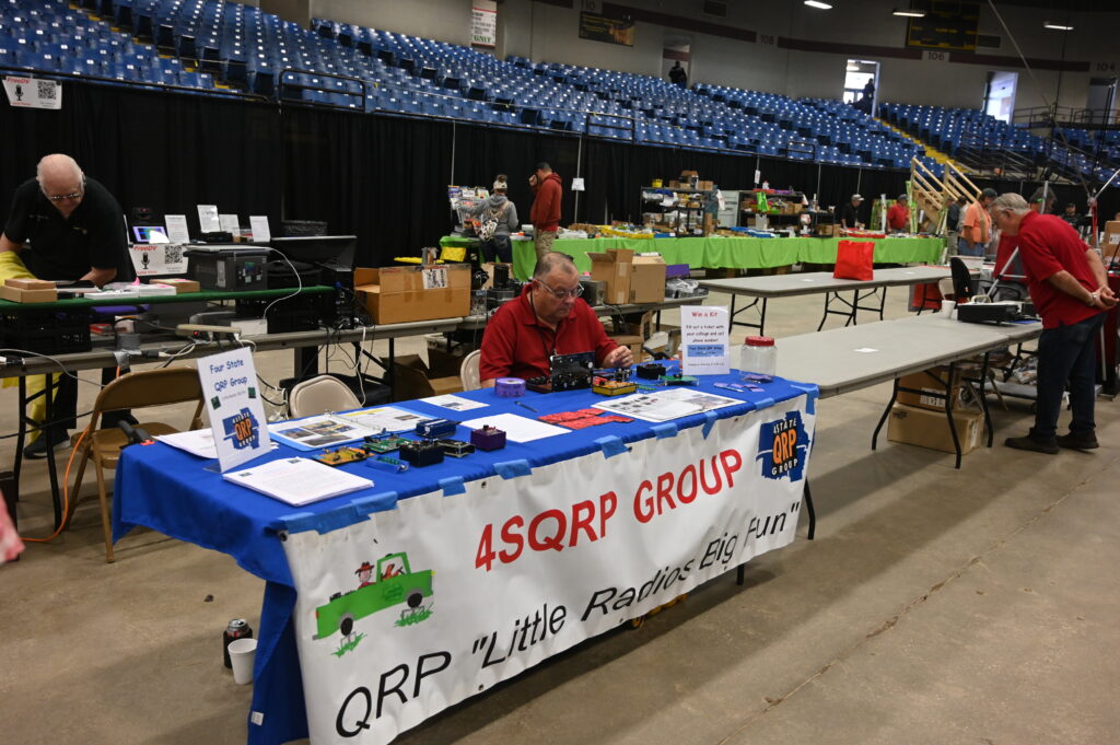 Vendors at booths during conference
